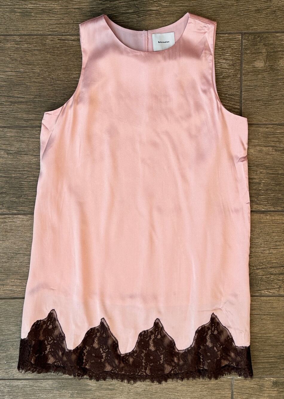 NEW Reformation Jessalyn Sleeveless Silk Minidress Size Medium - Picture 4 of 11